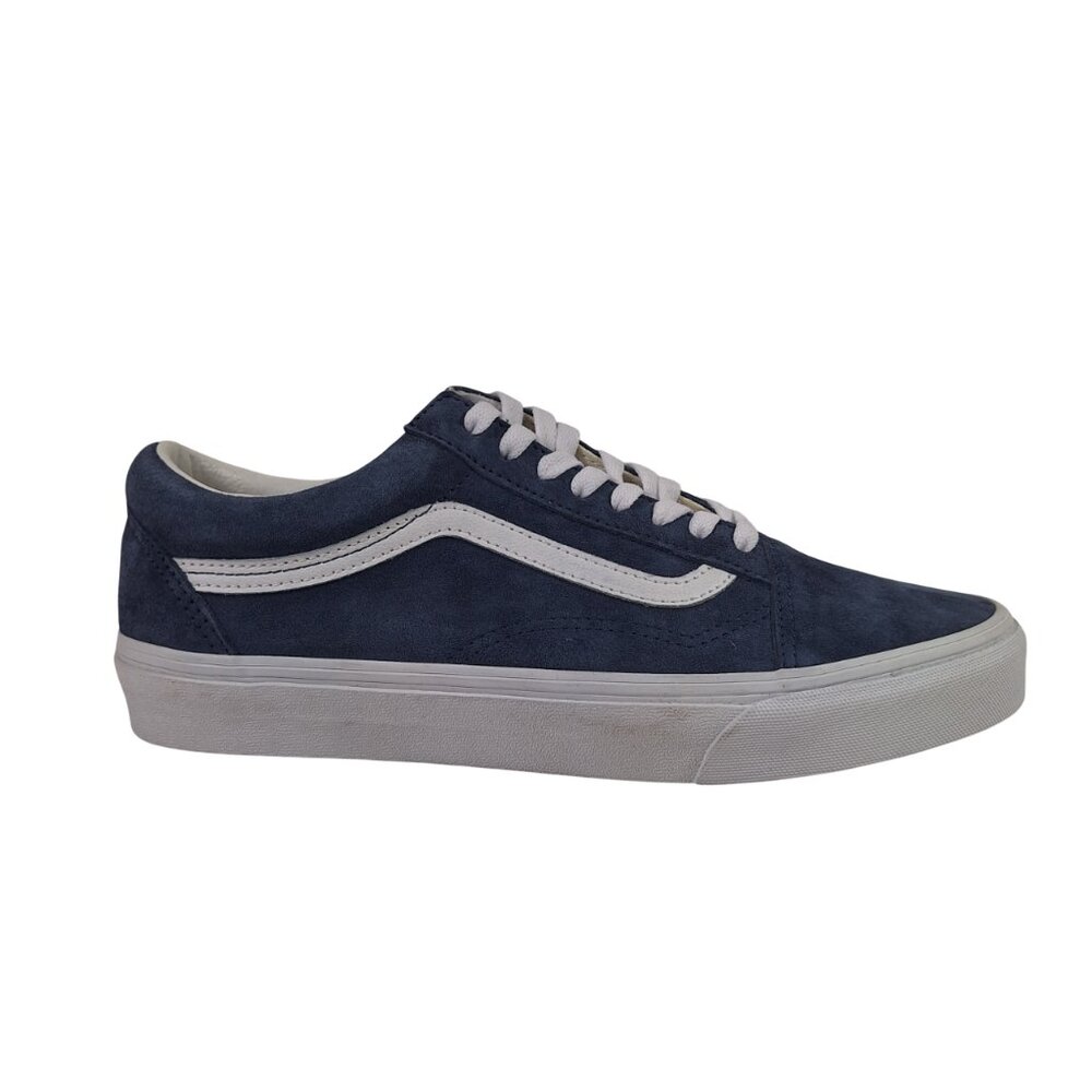 Vans FU Men's Old Skool Sneakers (AHU) Blue Pig Suede Vintage Size 10